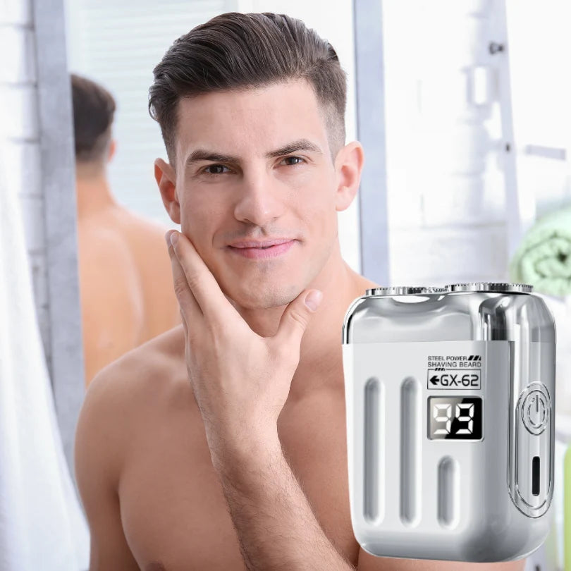 Mini Electric Shaver Dual Precision Heads USB Rechargeable