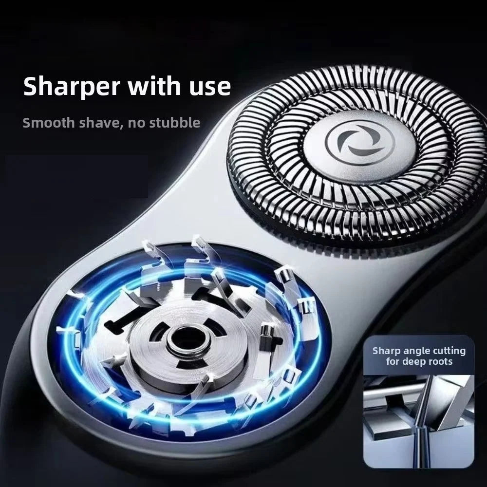 Mini Electric Shaver Dual Precision Heads USB Rechargeable