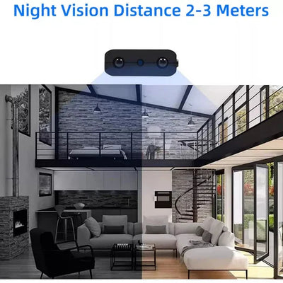 Mini Security Camera 1080P Wide-Angle Night Vision