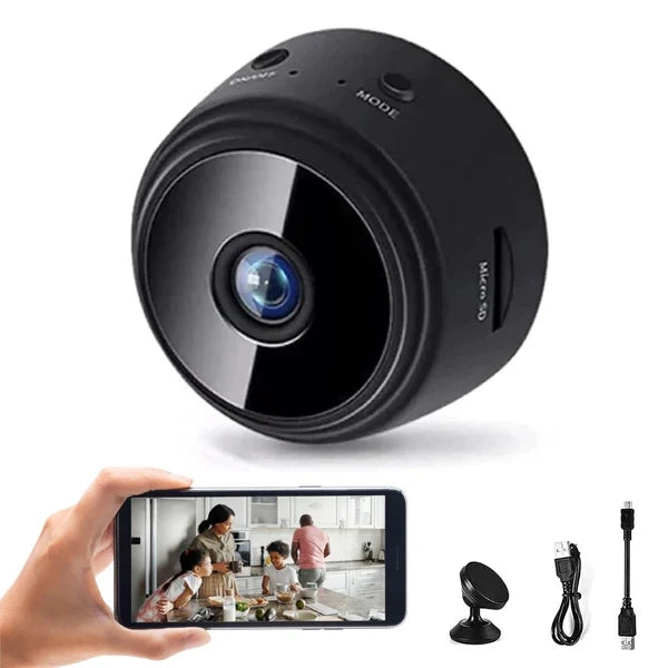 Mini Security Camera 1080p Magnetic Mount Night Vision