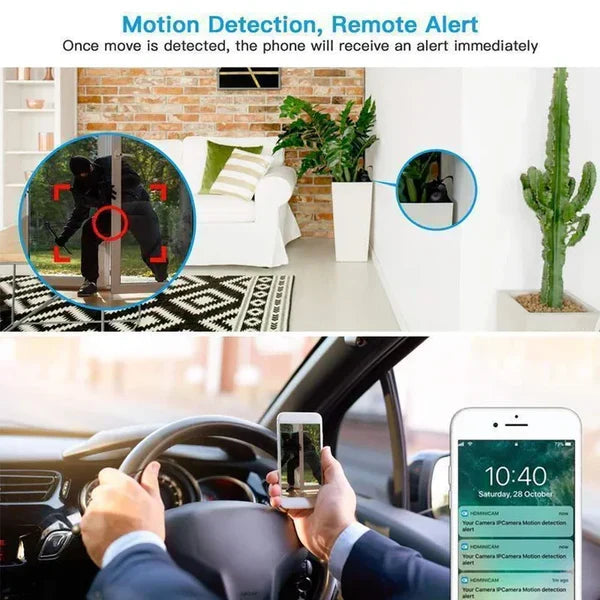 Mini Security Camera 1080p Magnetic Mount Night Vision