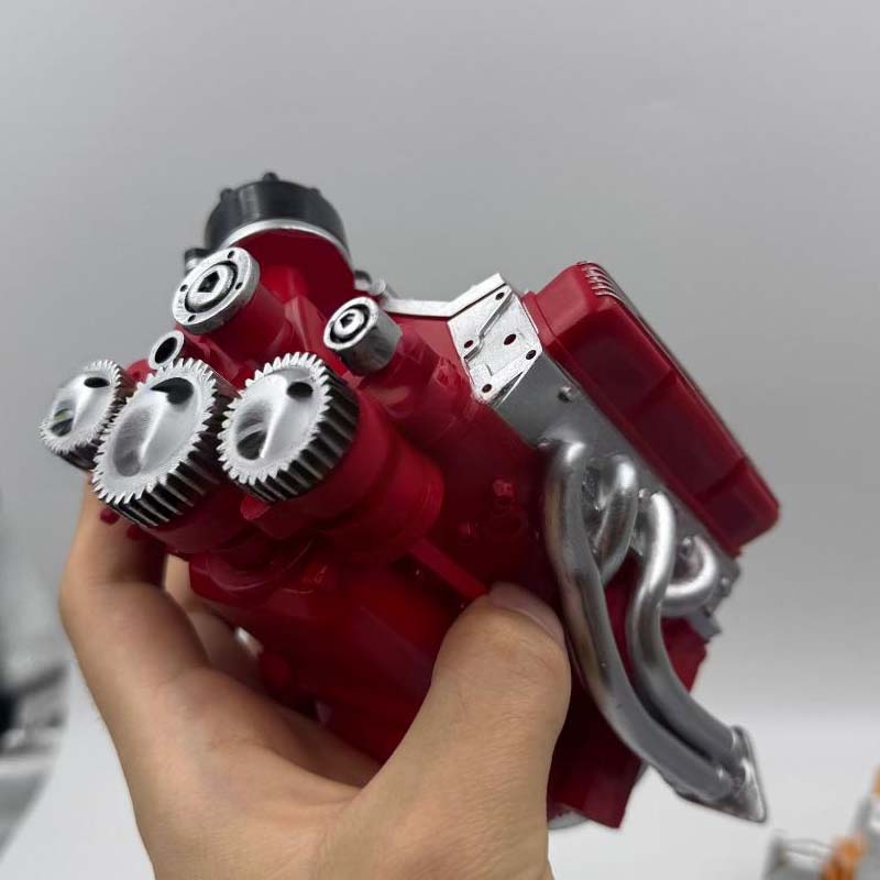 Miniature V8 Engine Kit Gasoline-Powered CNC-Machined Metal With CDI Ignition