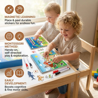 Montessori Activity Book Hands-On Matching Colors & Numbers