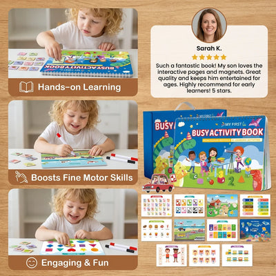 Montessori Activity Book Hands-On Matching Colors & Numbers
