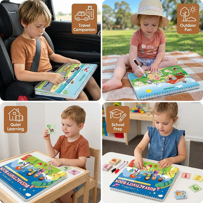 Montessori Activity Book Hands-On Matching Colors & Numbers