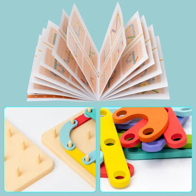 Montessori Puzzle Pegboard & Template Cards