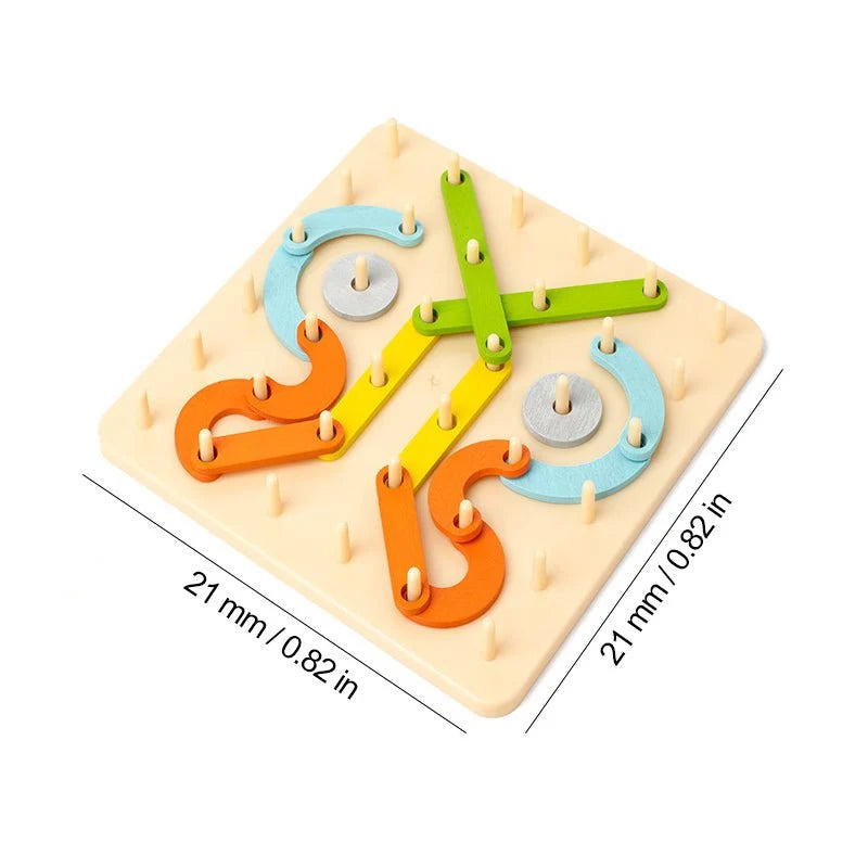 Montessori Puzzle Pegboard & Template Cards