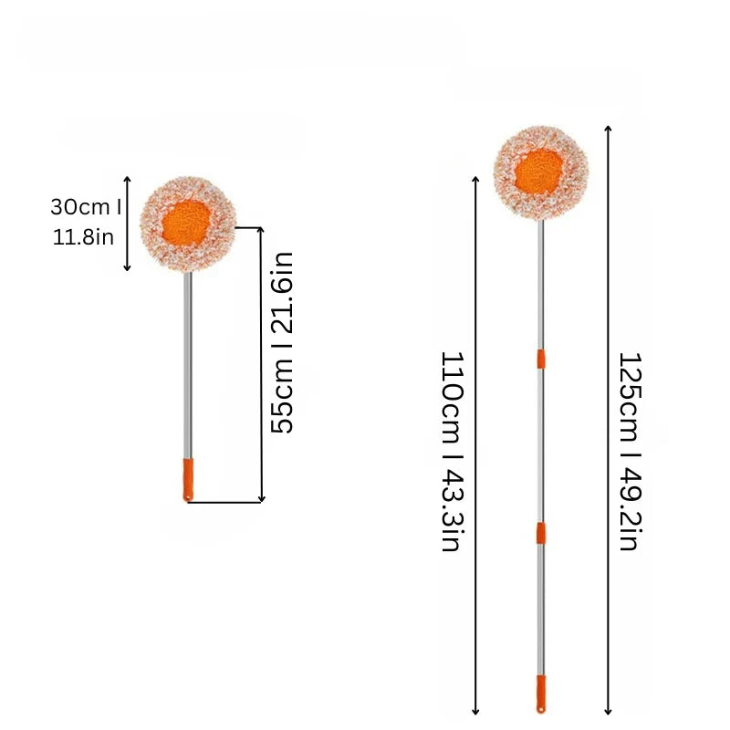 Mop 360° Swivel Head Telescopic Handle Chenille Microfiber