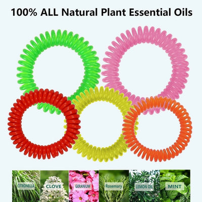 Mosquito Repellent Bracelets DEET-Free Waterproof 24-Pack