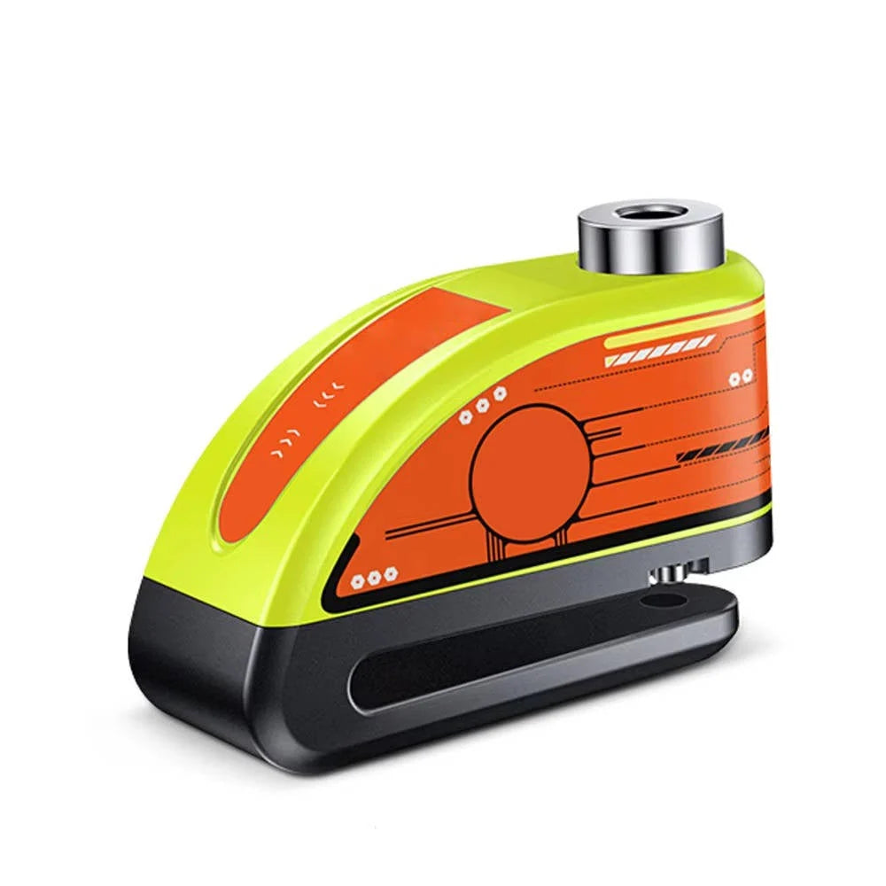 Motorcycle Disc Lock 120dB Motion Alarm IP67 Water-Resistant Rechargeable