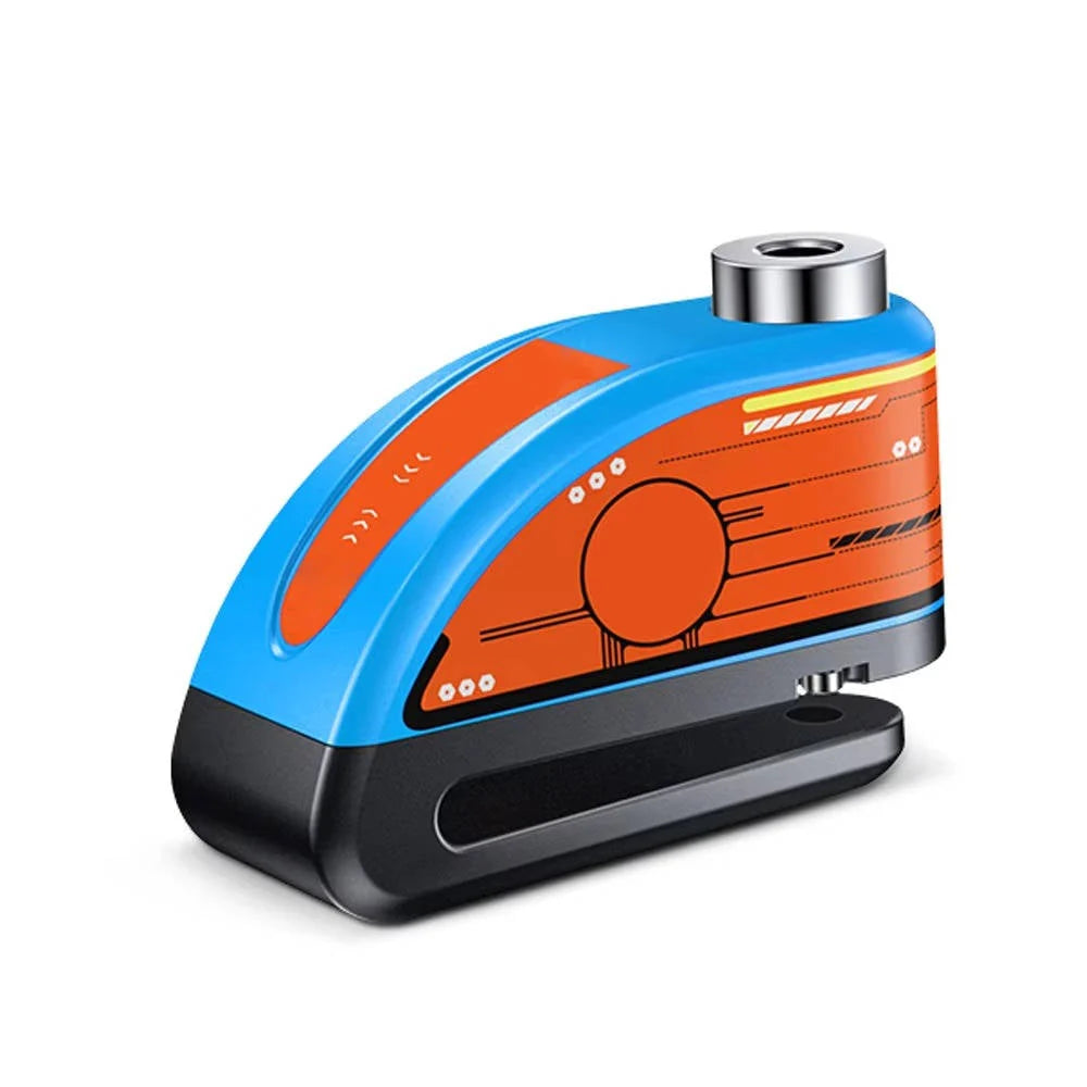 Motorcycle Disc Lock 120dB Motion Alarm IP67 Water-Resistant Rechargeable