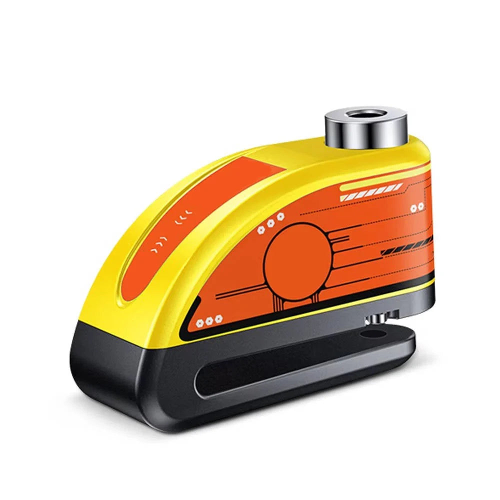 Motorcycle Disc Lock 120dB Motion Alarm IP67 Water-Resistant Rechargeable