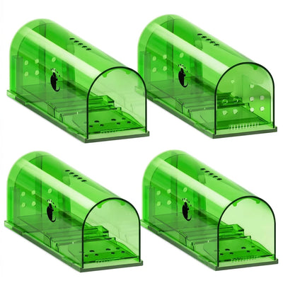 Mouse Trap Live Catch and Release Clear Body Set of 4