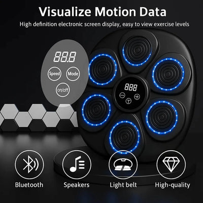 Music Boxing Pad Interactive Target Zones & Rhythm Guides