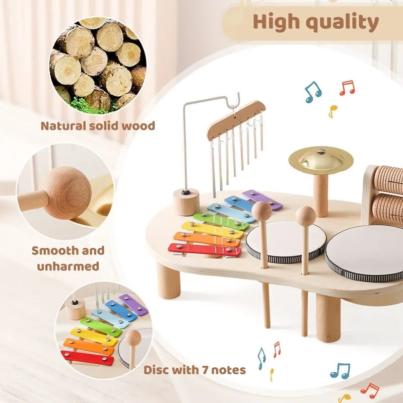 Musical Activity Table Xylophone Drums & Bell