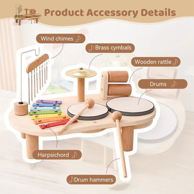 Musical Activity Table Xylophone Drums & Bell
