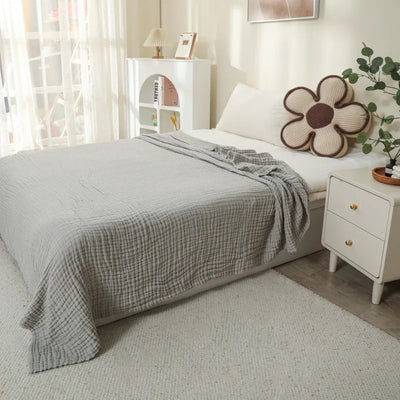Muslin Throw Blanket Six-Layer Cotton Breathable Moisture-Wicking