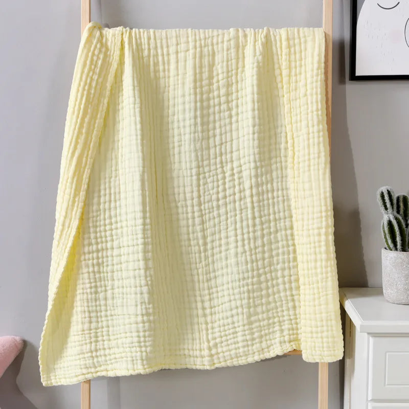 Muslin Throw Blanket Six-Layer Cotton Breathable Moisture-Wicking