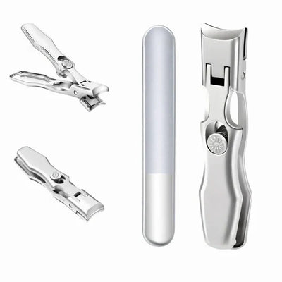 Nail Clipper Carbon Steel Wide Jaw Built-In Catcher