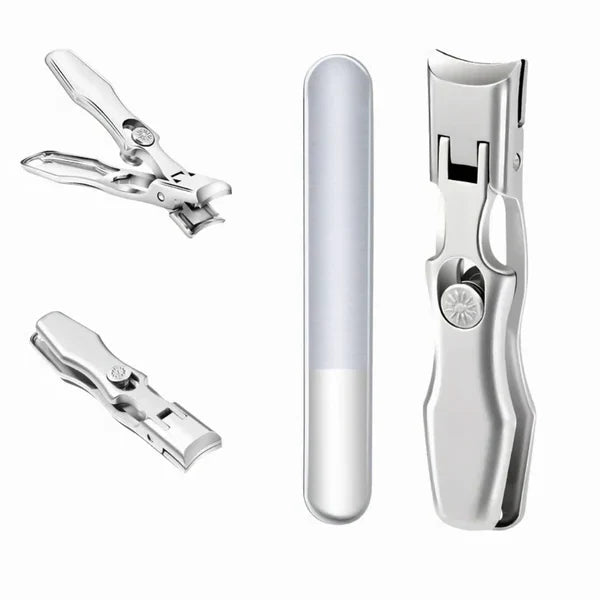 Nail Clipper Carbon Steel Wide Jaw Built-In Catcher