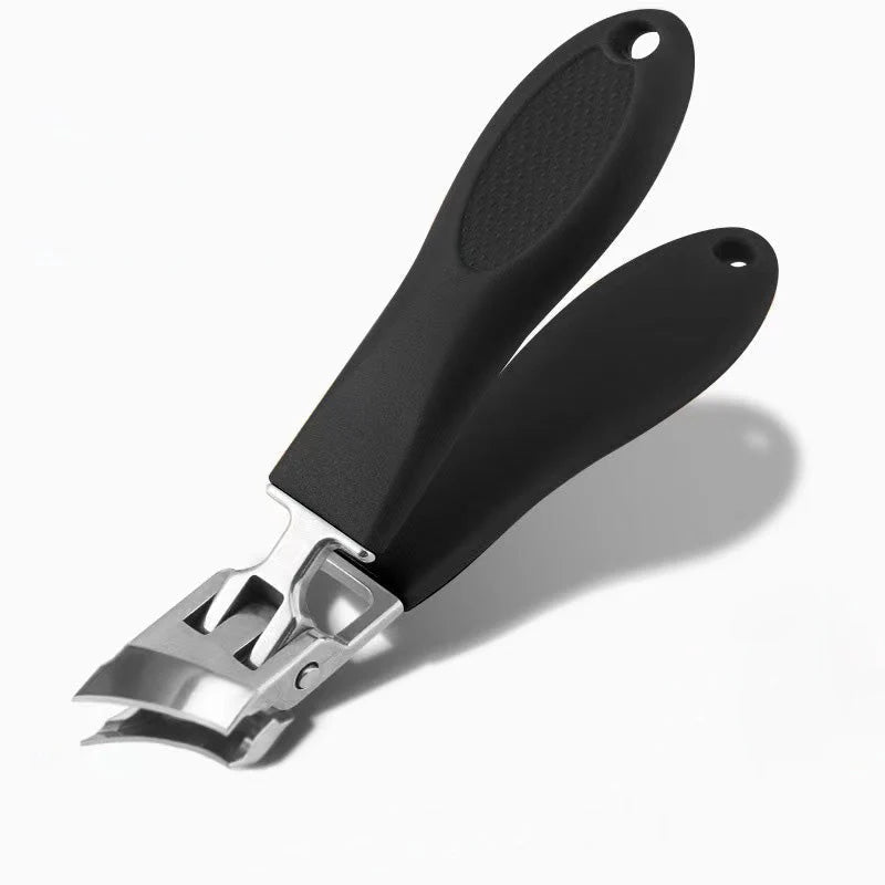Nail Clipper Wide Cutting Surface & Integrated Clipping Container