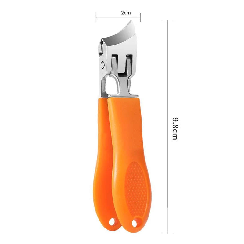 Nail Clipper Wide Cutting Surface Non-Slip Grip & Catcher