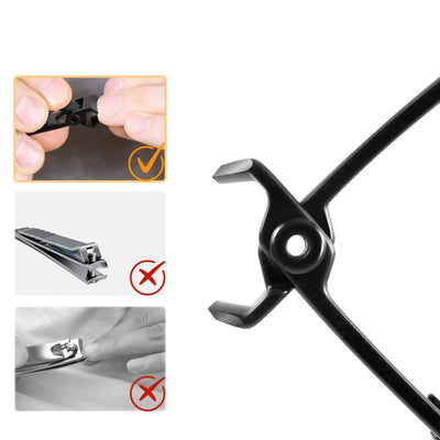 Nail Clippers Extra-Wide Jaw Stainless Steel Ergonomic Non-Slip Grip