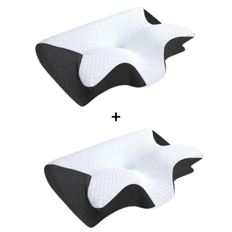 Neck Pillow Contoured Memory Foam Removable Breathable Cover
