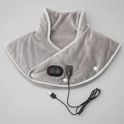 Neck & Shoulder Heat Pad Contoured Fit Vibration Massage
