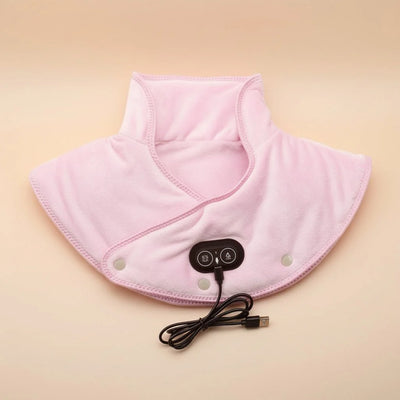 Neck & Shoulder Heat Pad Contoured Fit Vibration Massage