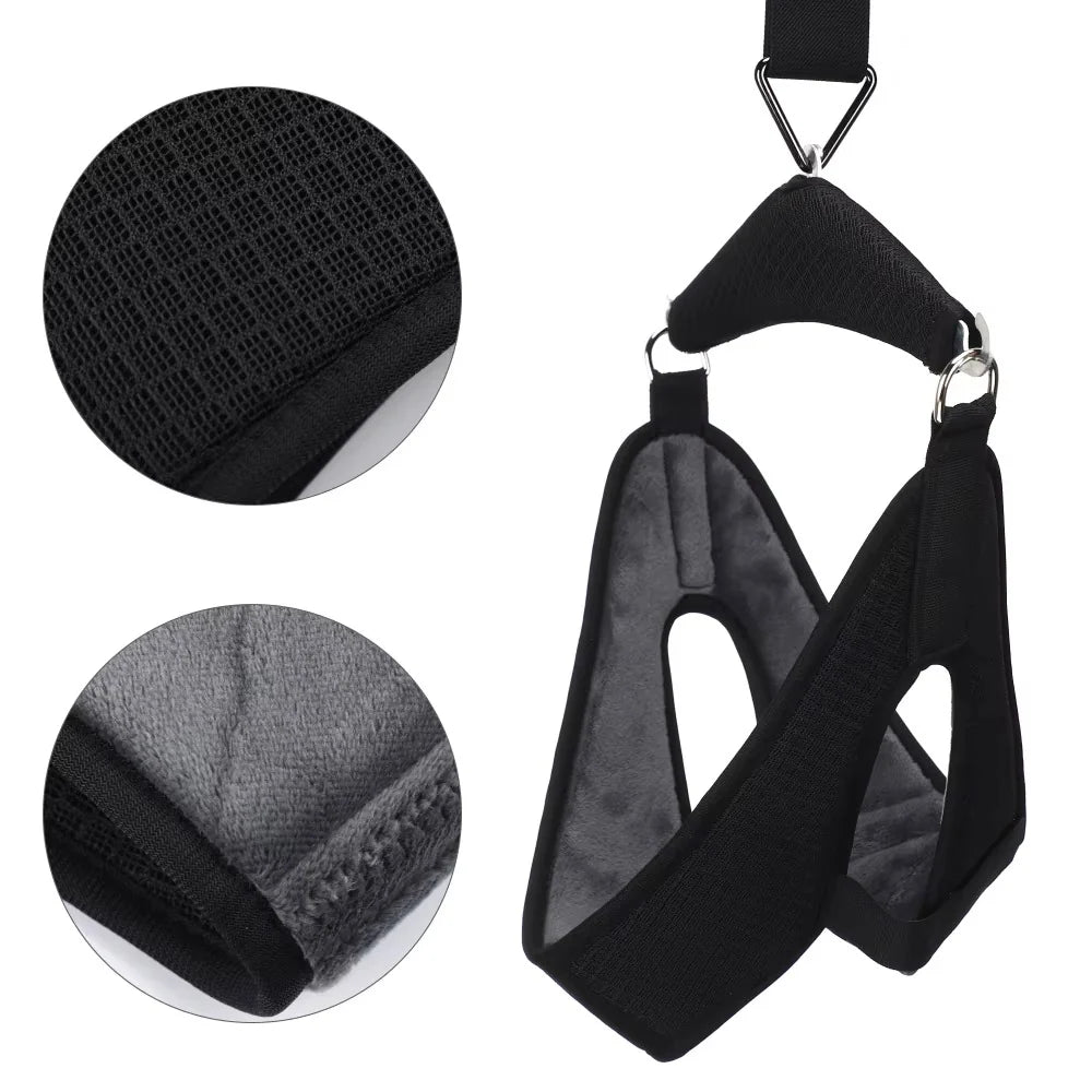 Neck Stretcher Gravity-Assisted Adjustable Door Mount Portable Design