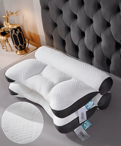 Neck Support Pillow Ergonomic Memory Foam With Ear Cavity