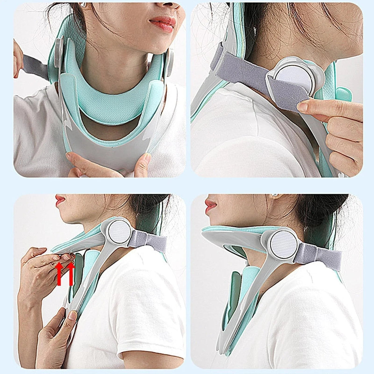 Neck Traction Device Adjustable Air & Soft Foam