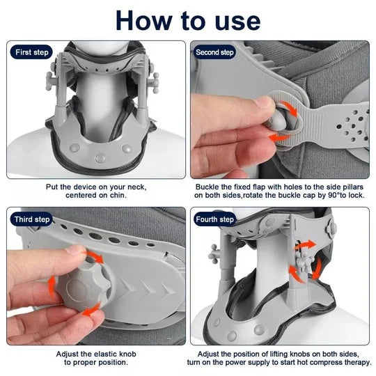 Neck Traction Stretcher 5-Level Adjustable USB Heating