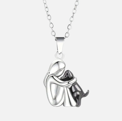 Necklace Dog Lover Silhouette Adjustable Chain Plated Finish