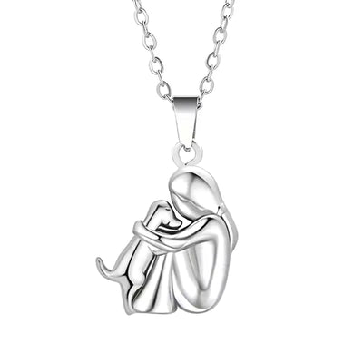 Necklace Dog Lover Silhouette Adjustable Chain Plated Finish