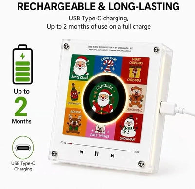 Night Light Rotating Vinyl Disc NFC Activated Magnetic Mount