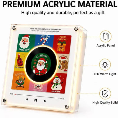 Night Light Rotating Vinyl Disc NFC Activated Magnetic Mount