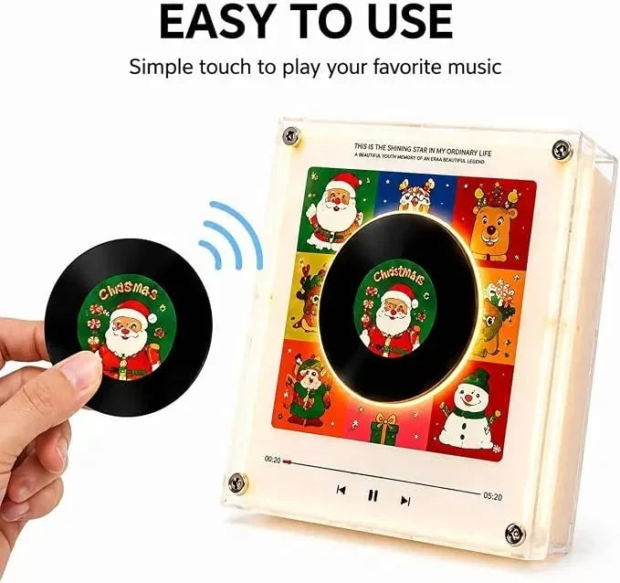Night Light Rotating Vinyl Disc NFC Activated Magnetic Mount