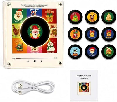 Night Light Rotating Vinyl Disc NFC Activated Magnetic Mount