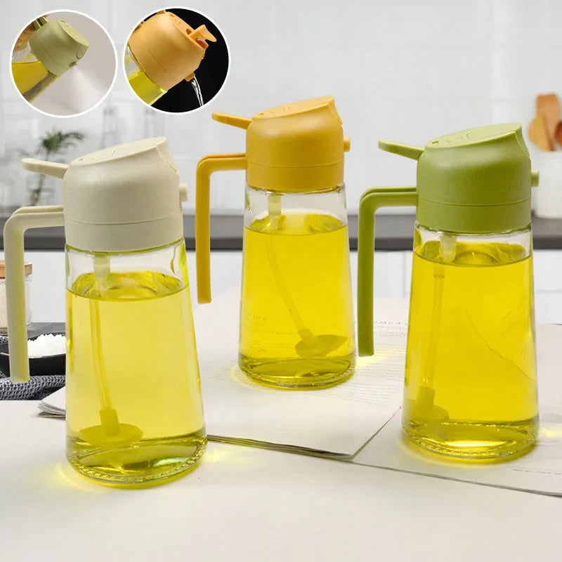 Oil Dispenser Dual Spray & Pour Glass Body