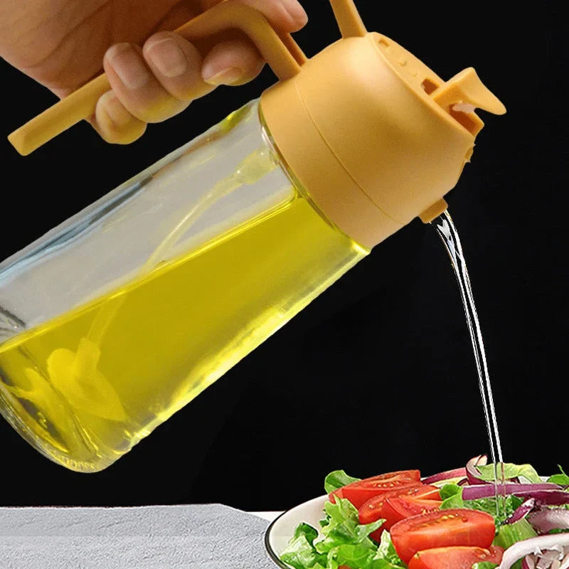 Oil Dispenser Dual Spray & Pour Glass Body