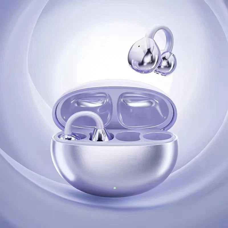 Open-Ear Earphones Bluetooth 5.4 Multipoint AI Noise Cancellation