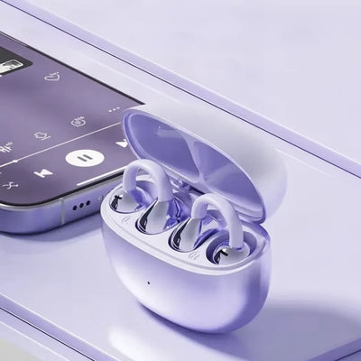 Open-Ear Earphones Bluetooth 5.4 Multipoint AI Noise Cancellation