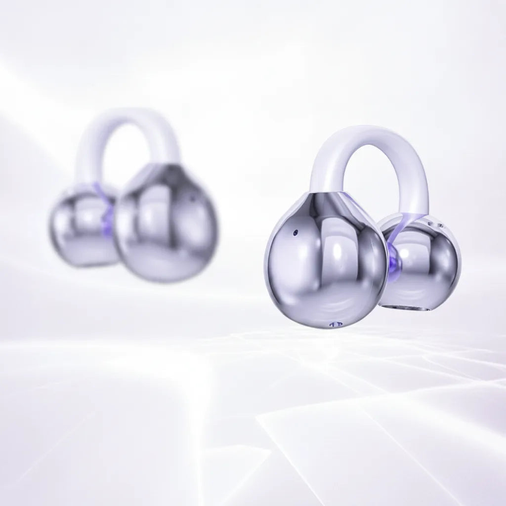 Open-Ear Earphones Bluetooth 5.4 Multipoint AI Noise Cancellation