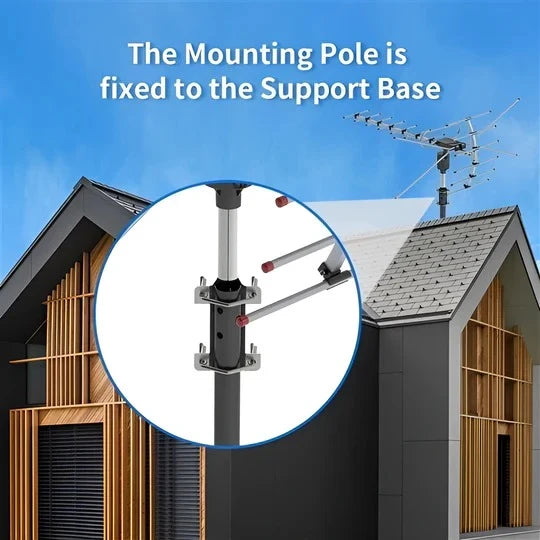 Outdoor Digital TV Antenna Motorized 360° UHF & VHF