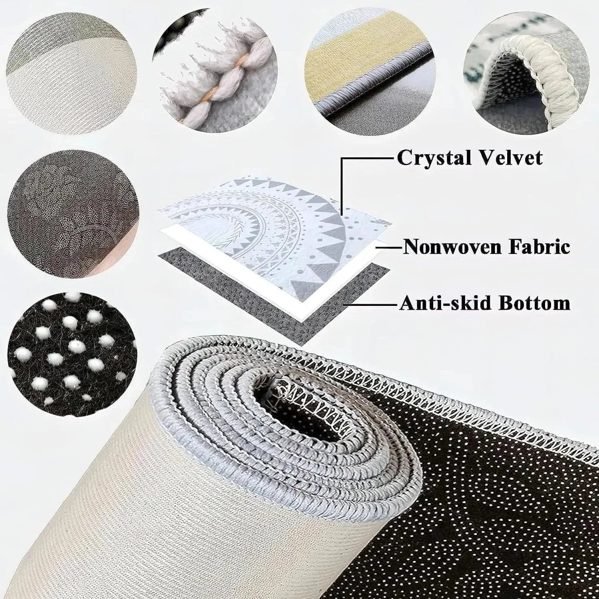 Outdoor Rug Weatherproof & UV-Resistant Quick-Drying