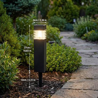 Outdoor Solar Ground Lights Automatic Charging Waterproof Tool-Free Install