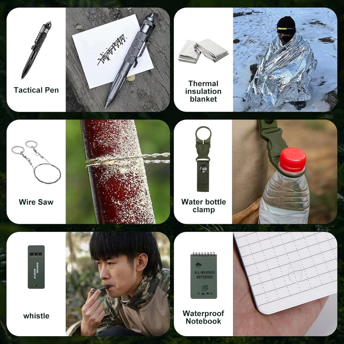 Outdoor Survival Advent Calendar 24-Piece Gear Set