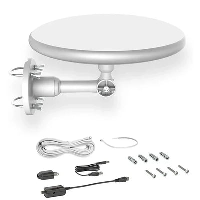 Outdoor TV Antenna Long-Range Omnidirectional Built-In Amplifier